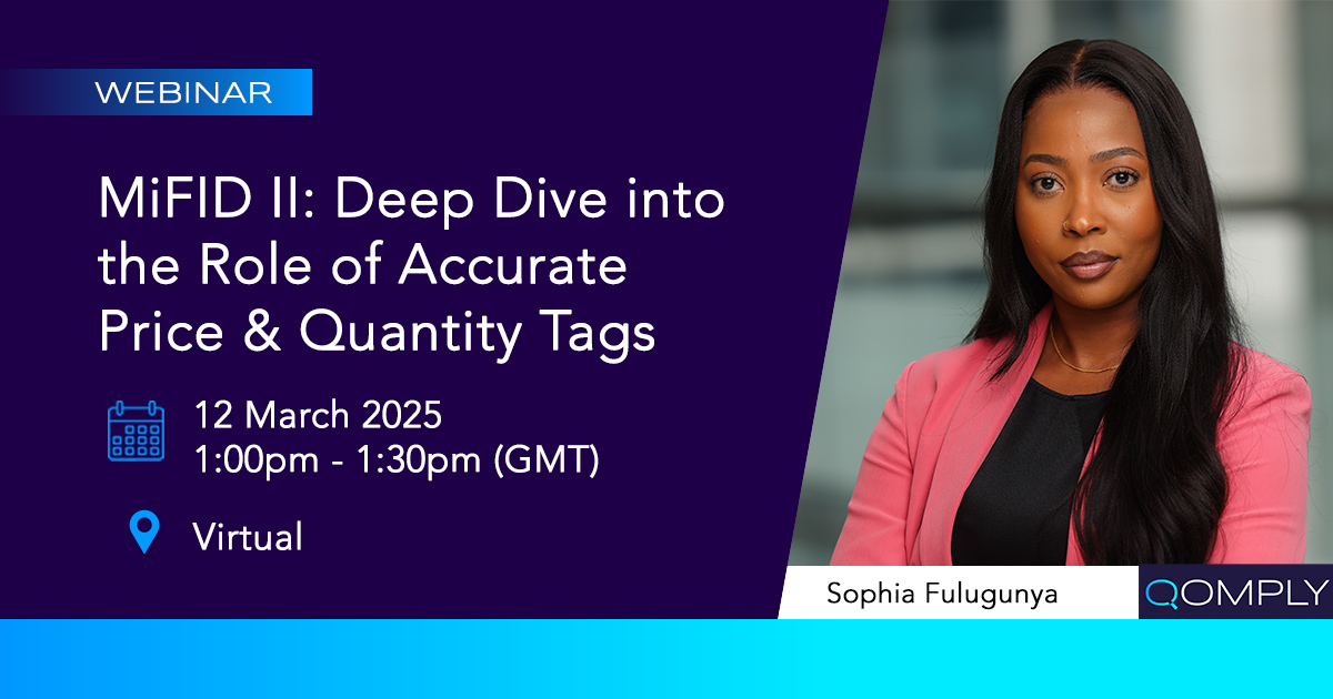 Qomply MiFID Deepdive Price Quantity Tags Mar