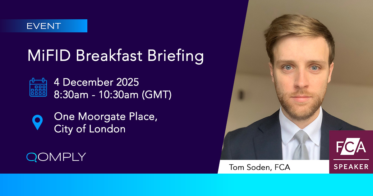 FCA MiFID Breakfast Briefing Banner