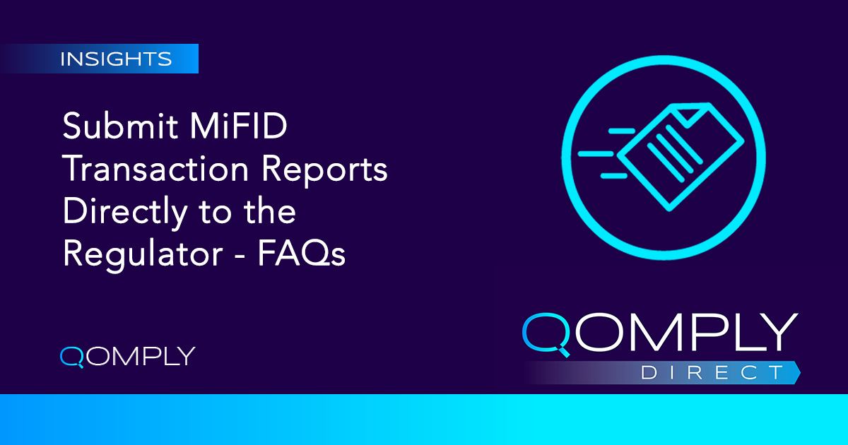 Direct Transaction Reporting Fca FAQ