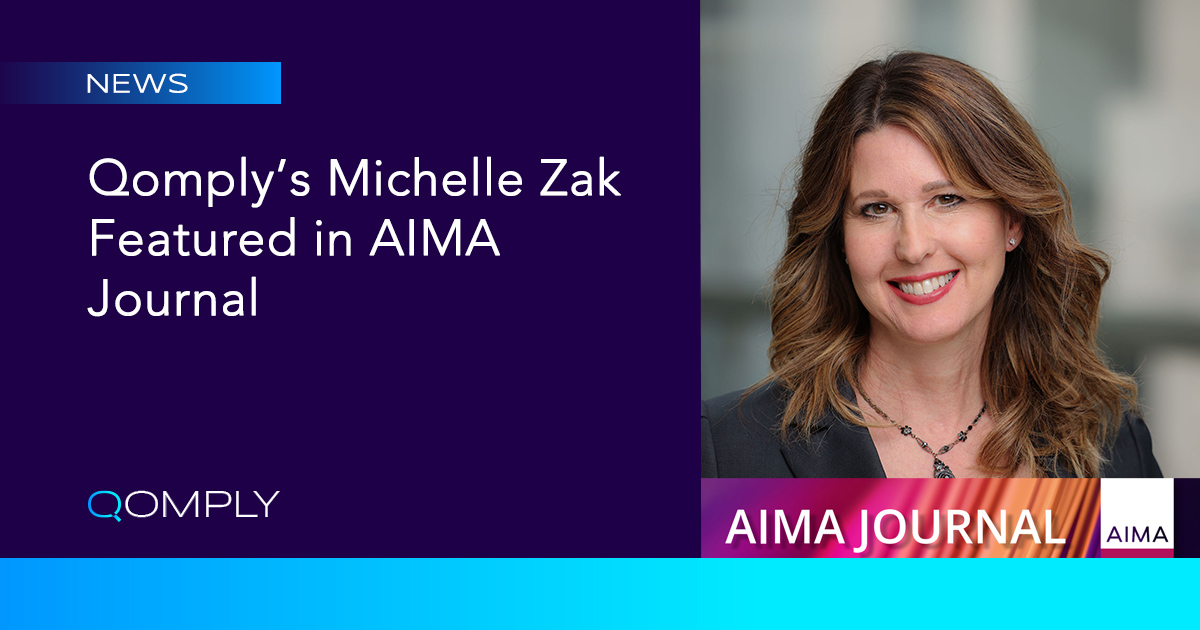 Qomply Featured in AIMA Journal: How to Attract the Attention of the Regulator