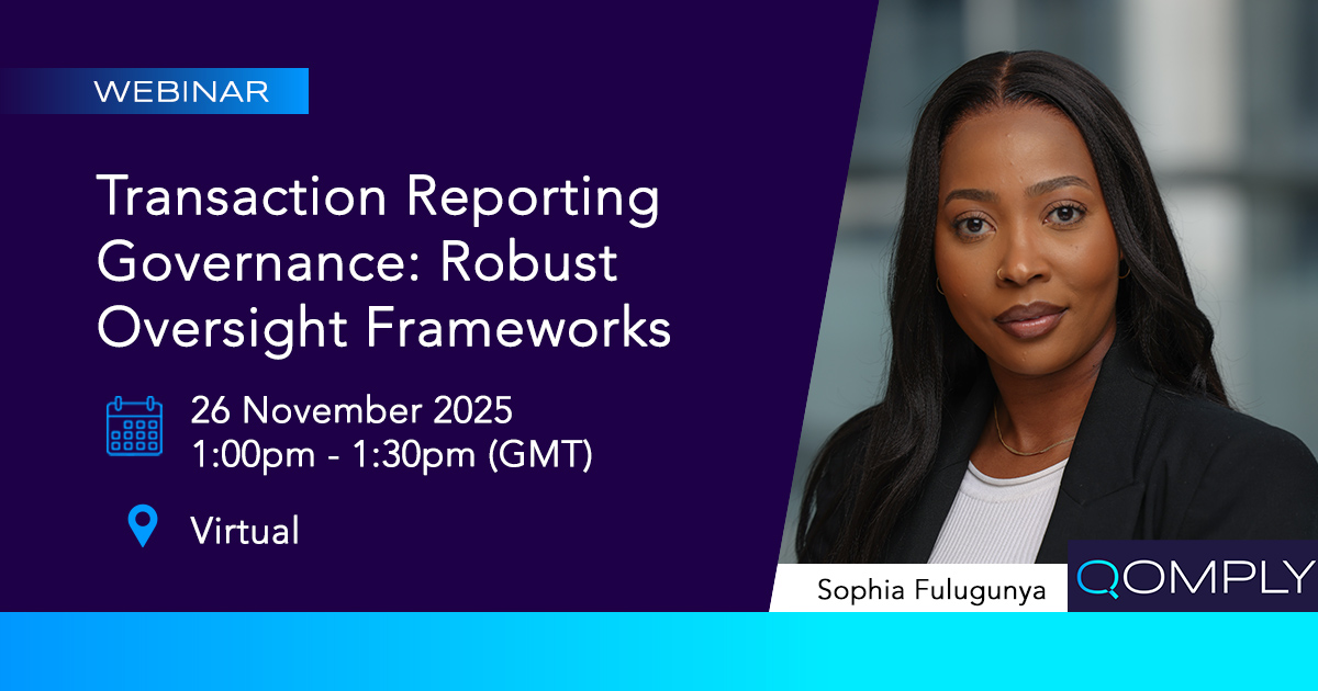 Transaction Reporting Governance Oversight Frameworks Nov 25