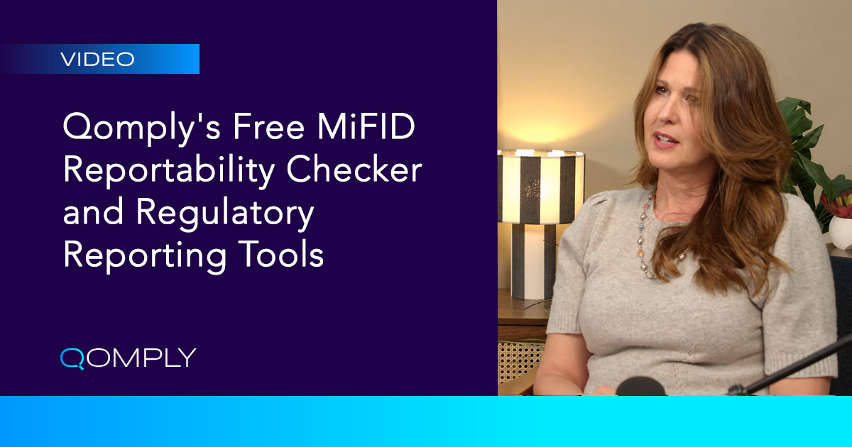 Qomplys Free Mifid Reportability Checker and Regulatory Reporting Tools