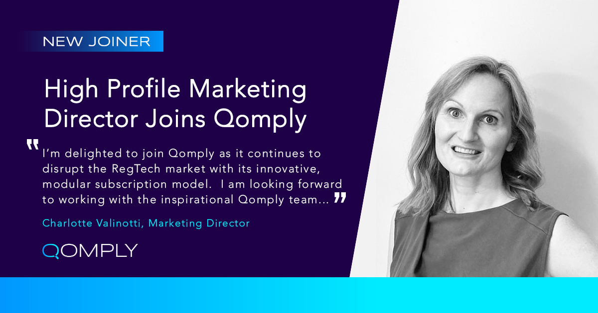 Charlotte Valinotti Joins Qomply Marketing Director 2022