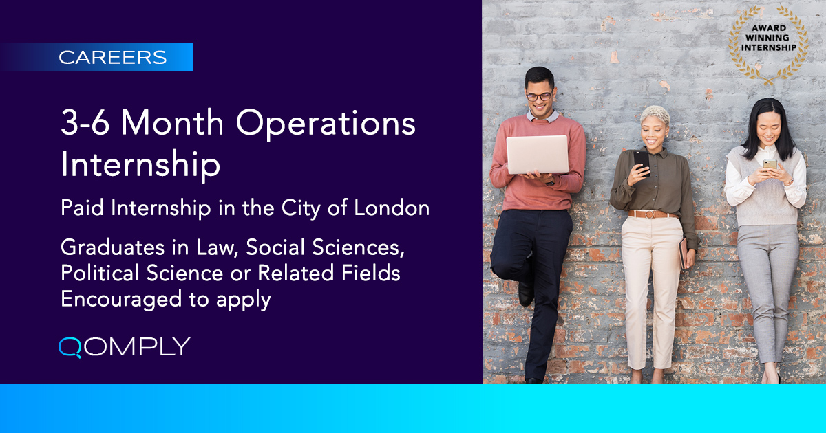 Qomply Careers Operations Internship