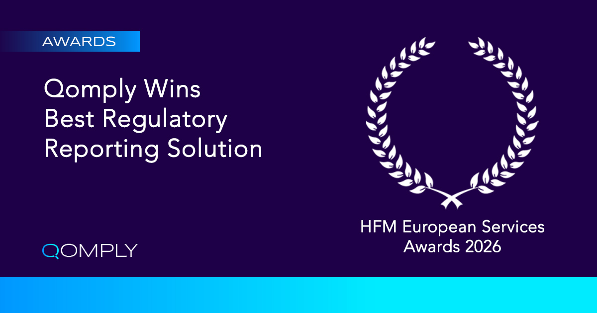 Qomply Wins Hfm European Services Awards Best Regulatory Reporting Solution 2026