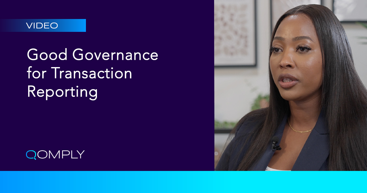 Good Governance for Transaction Reporting