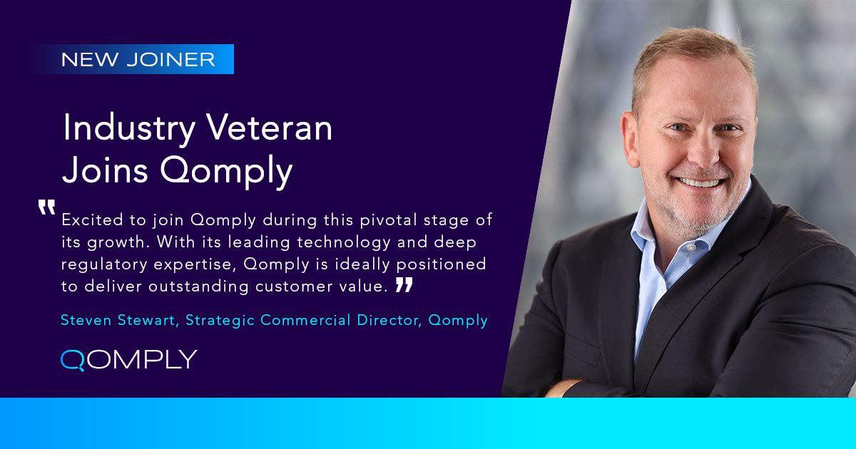Steven Stewart Joins Qomply Strategic Commercial Director