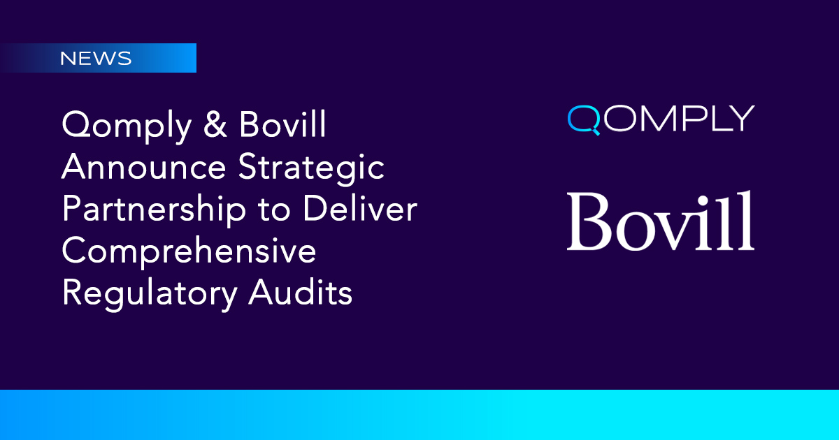 Qomply Bovill Announce Strategic Partnership