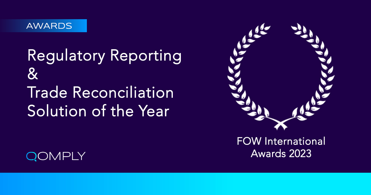 Awards 2023 Regulatory Reporting and Trade Reconciliation Solution of the Year Fow International Awards