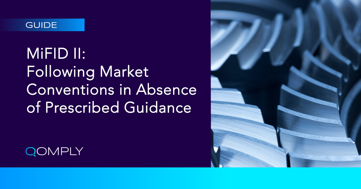 Mifid Ii Transaction Reporting Market Convention and Best Practice